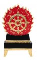 Flaming Magic Wheel Plaque with Stand
